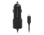 Автомобільний зарядний пристрій REAL-EL CA-17 (2USB, 2.1A) Black + кабель Lightning (EL123160010)
