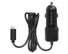 Автомобільний зарядний пристрій REAL-EL CA-17 (2USB, 2.1A) Black + кабель Lightning (EL123160010)