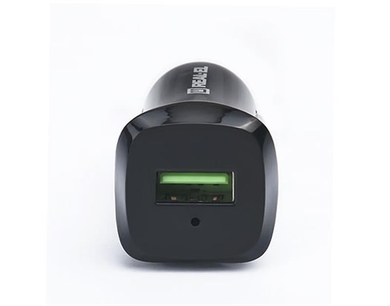 Автомобільний зарядний пристрій REAL-EL CA-30 QC3.0 (1USBx3A) Black/Grey (EL123160011)