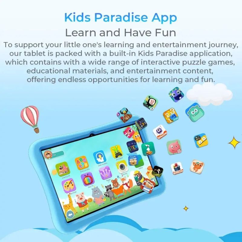 Планшет Oukitel OT6kids 10" HD+ /4GB/64GB/ RK3562 /8000mAh/ 5+2Мп/ WIFI Blue (OT6_Kids_Blue)