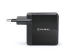Сетевое зарядное устройство REAL-EL CH-350 QC3.0 (2USB, 3A) Black (EL123160017)