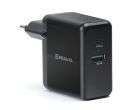 Сетевое зарядное устройство REAL-EL CH-350 QC3.0 (2USB, 3A) Black (EL123160017)