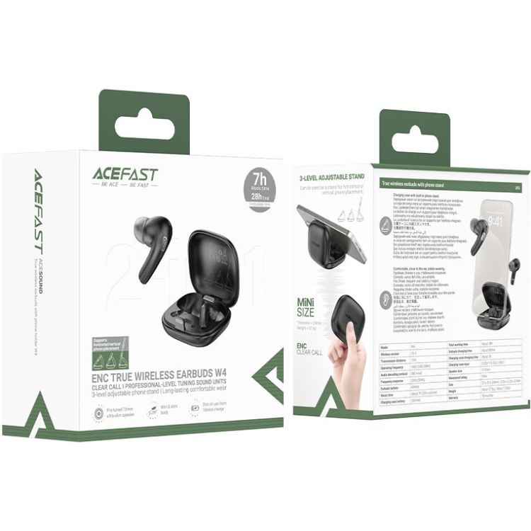 Навушники TWS Acefast W4 black (6974316285014)