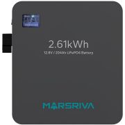 Акумуляторна батарея Marsriva LiFePO4, 12.8V/204Ah, 2.61kWh, настінне кріплення (MR-LFP12-200-WMD)