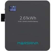 Акумуляторна батарея Marsriva LiFePO4, 12.8V/204Ah, 2.61kWh, настінне кріплення (MR-LFP12-200-WMD)