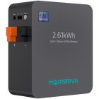 Акумуляторна батарея Marsriva LiFePO4, 12.8V/204Ah, 2.61kWh, настінне кріплення (MR-LFP12-200-WMD)