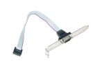 Планка Cablexpert COM-port DB9 полнопрофильная, 0.25 м (CCDB9RECEPTACLE)