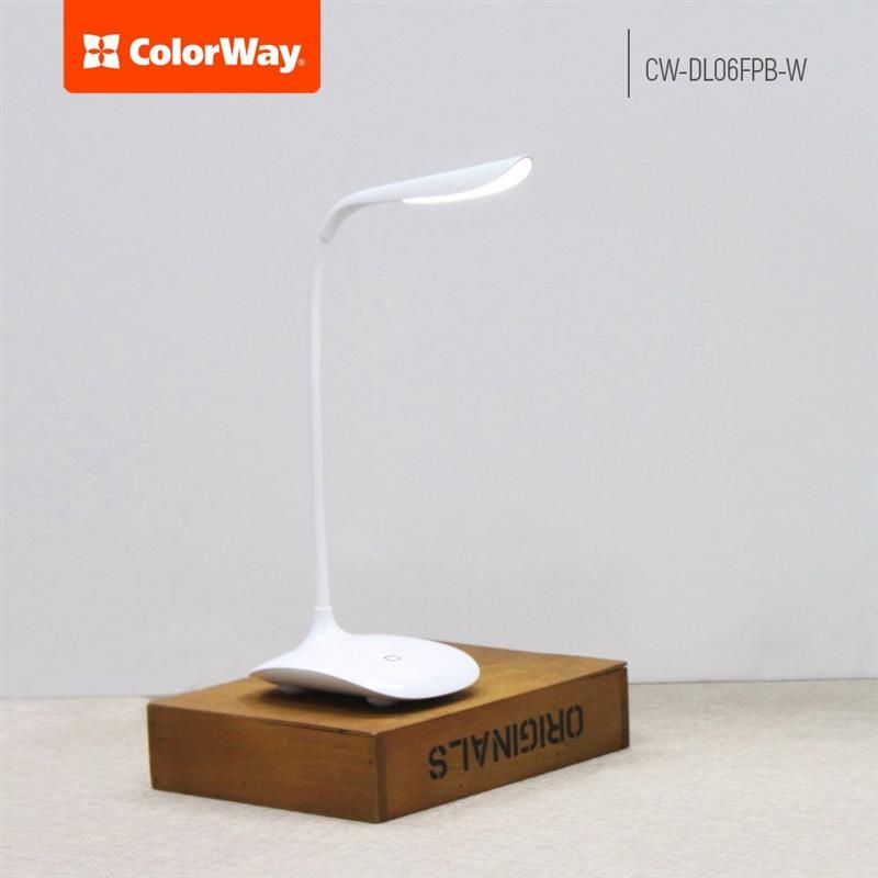 Настільна лампа LED ColorWay White (CW-DL06FPB-W)