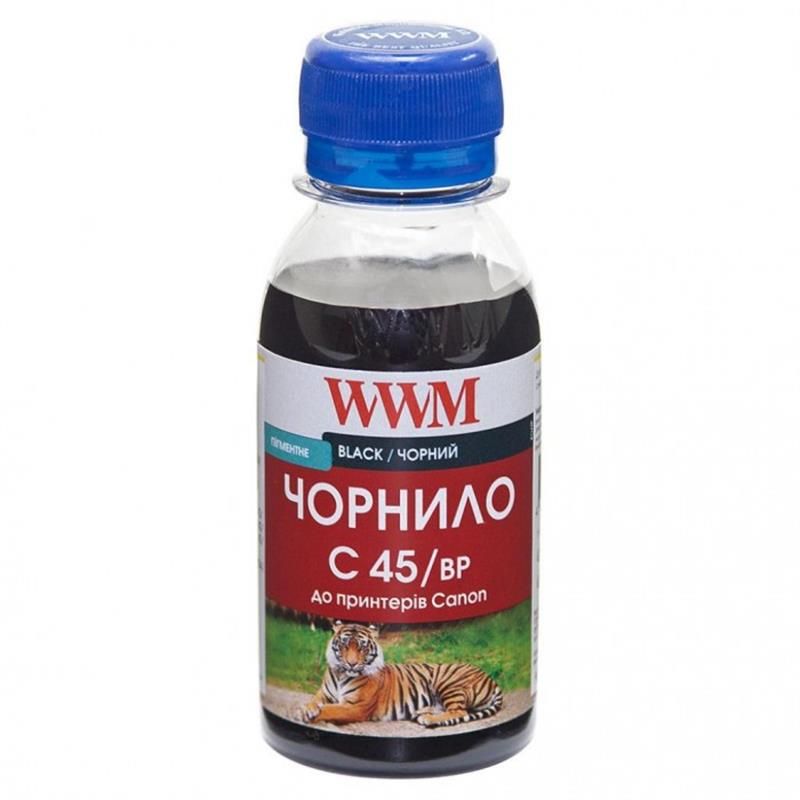 Чернила WWM Canon PG-440/PG-445/PGI-450Bk (Black Pigment) 100г (C45/BP-2)