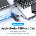 Док станція USB3.0 --> USBx3,3.0/2хTRS Audio/USB MicroUSB 10W, 1.0 м. Vention (CHIBF)