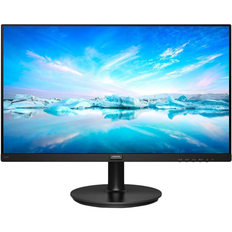 TFT 21.5" Philips 221V8A, VA, VGA, HDMI, колонки, чорний (221V8A/00)