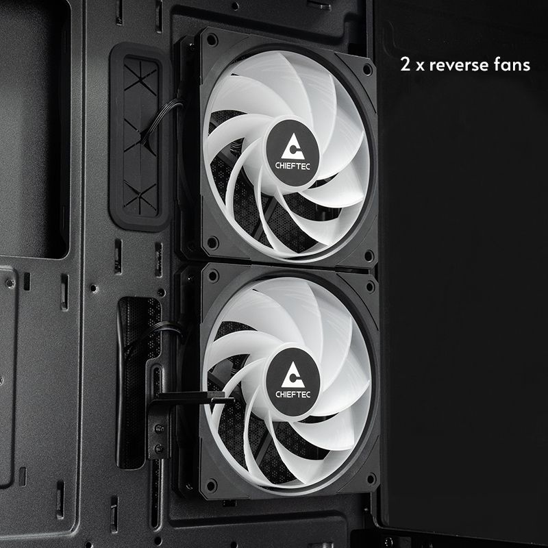 Корпус Chieftec VISTA GT-01B-OP 3x120mm A-RGB, ATX, без БЖ, Black (GT-01B-OP)