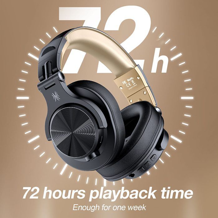 Гарнітура OneOdio Fusion A70, Bluetooth+3,5мм/6,35мм, Black Gold (A70 Black Gold)