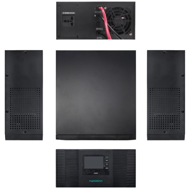 ДБЖ Marsriva MR-UT1200, 1200ВА/1000Вт, чиста синусоїда змінного струму, без АКБ, 12B (MR-UT1200)