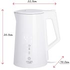 Електрочайник Adler AD 1345 white 1850-2200Вт/ 1.7л/ STRIX/ встановлення температури/ (AD1345W)