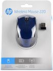 Мишка бездротова HP 220, 3 кн., 1600 dpi, синя (7KX11AA)