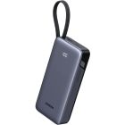 УМБ Ugreen 20000mAh 45W PD/QC, USB-A,USB-С IN/OUT, with built in USB-C cable (PB536) Gray (55988B)