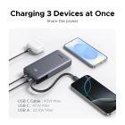 УМБ Ugreen 20000mAh 45W PD/QC, USB-A,USB-С IN/OUT, with built in USB-C cable (PB536) Gray (55988B)