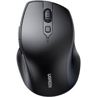 Мишка UGREEN 2.4GHz+Bluetooth MU101, бездротова, 4000dpi., 5кн., чорна (90395)
