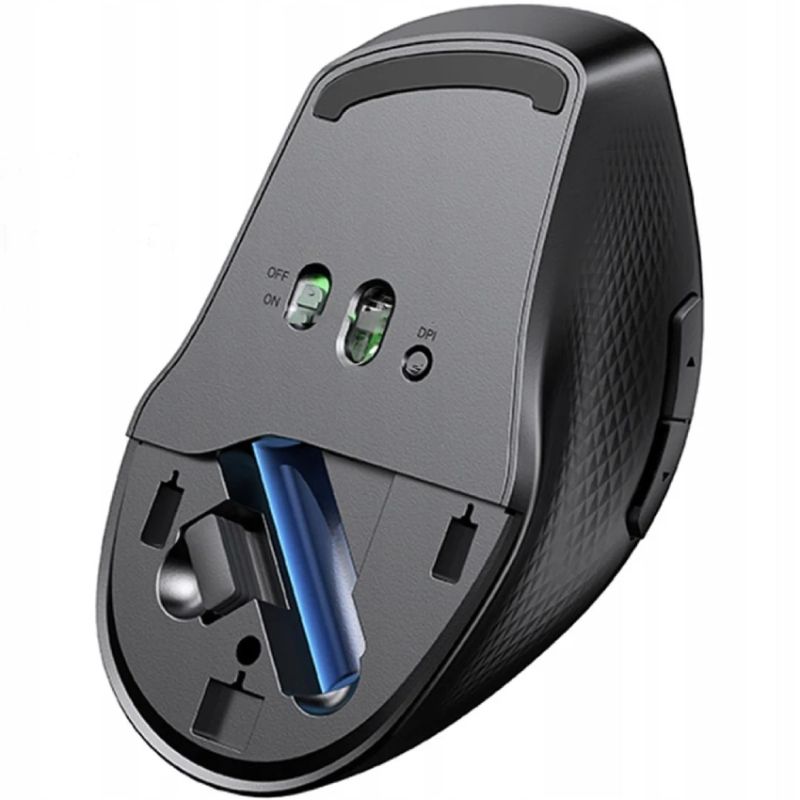 Мишка UGREEN 2.4GHz+Bluetooth MU101, бездротова, 4000dpi., 5кн., чорна (90395)