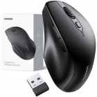 Мишка UGREEN 2.4GHz+Bluetooth MU101, бездротова, 4000dpi., 5кн., чорна (90395)