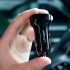 Автозарядка 2xUSB 66W (USB-C + USB-A) B4 with digital display Acefast (6974316280392)