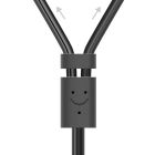 Кабель AUX Audio TRS - RCAx2 M/M 0.25м UGREEN AV102 Сірий (10561)