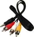Кабель Audio/Video Jack 3.5mm M -> 3 x RCA M 0.7м (S0121)