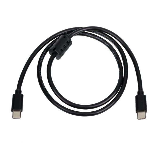 Кабель Atcom Type-C/Type-C, 0.8м, черный (12113)