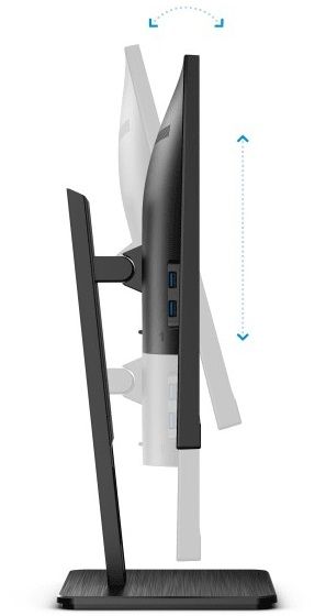 TFT 31.5" AOC U32P2, VA, UHD, DP, HDMI x 2, Pivot, HAS, колонки, чорний (U32P2)