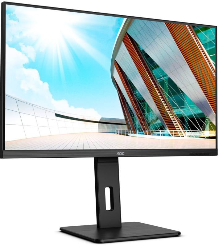 TFT 31.5" AOC U32P2, VA, UHD, DP, HDMI x 2, Pivot, HAS, колонки, чорний (U32P2)