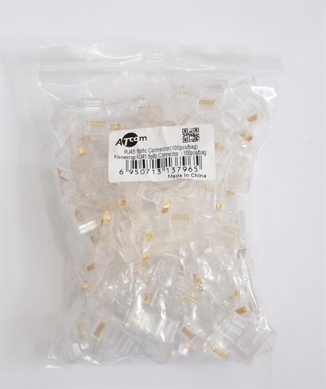Коннектор Atcom RJ45 (100 шт/уп) (3796)