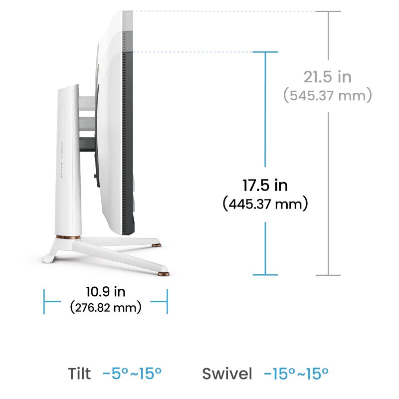 TFT 27" BenQ EX271U, 4K UHD, IPS, 165Гцб 1ms, HDMI, DP, USB-C, HAS, Pivot, чорно-білий (9H.LN2LB.QBE)