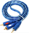 Кабель AUX Audio TRS - RCAx2 M/M 3.0м OEM (S0663)