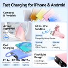 УМБ Vention 10000mAh 22,5W PD, USB-A, USB-C In/Out, Lightning In/Out, Blue (FHZL0)