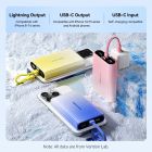 УМБ Vention 10000mAh 22,5W PD, USB-A, USB-C In/Out, Lightning In/Out, Blue (FHZL0)