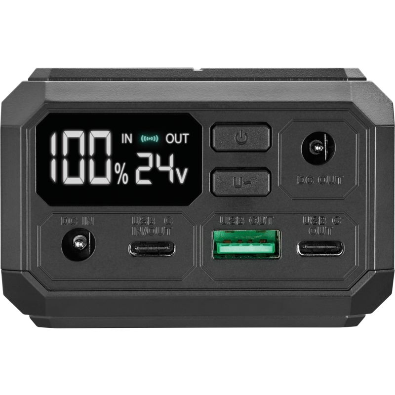 УМБ Sandberg 27000mAh Laptop DC12–24v 84W,100W PD, QC3.0, USB-A, 2xDC, 2xUSB-C, QI-10W, PowerThru (421-13)