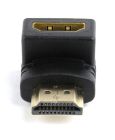Адаптер Cablexpert HDMI - HDMI (M/F), кут 90 градусів, чорний пакет (A-HDMI90-FML)