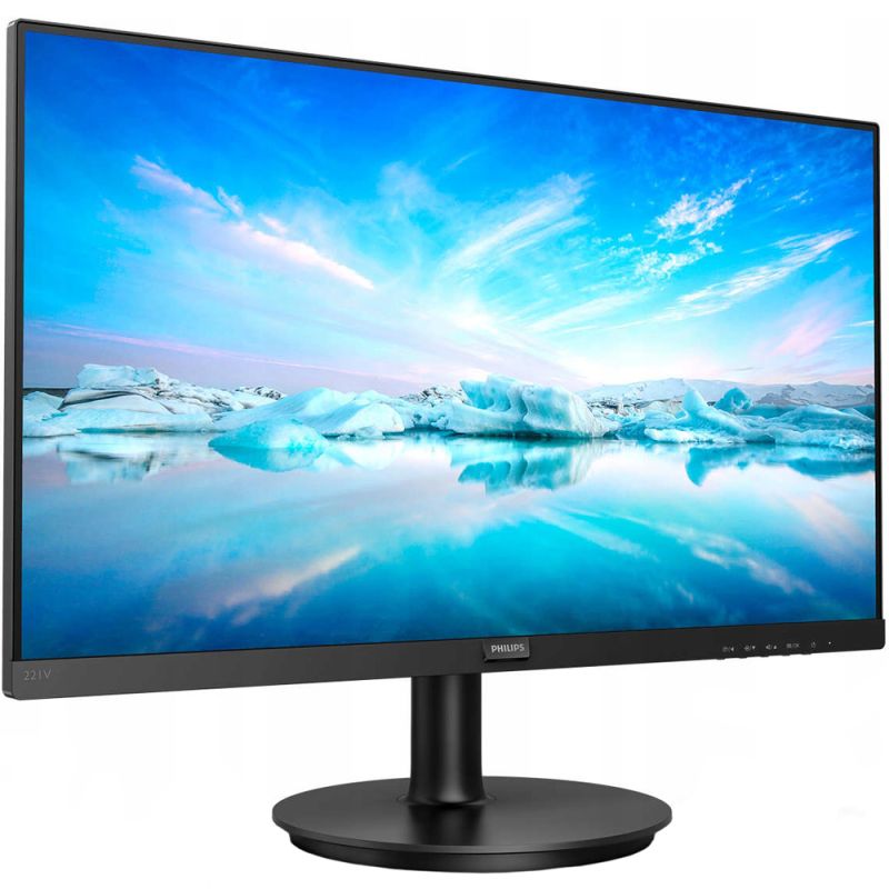 TFT 21.5" Philips 221V8, VA, VGA, HDMI, чорний (221V8/00)