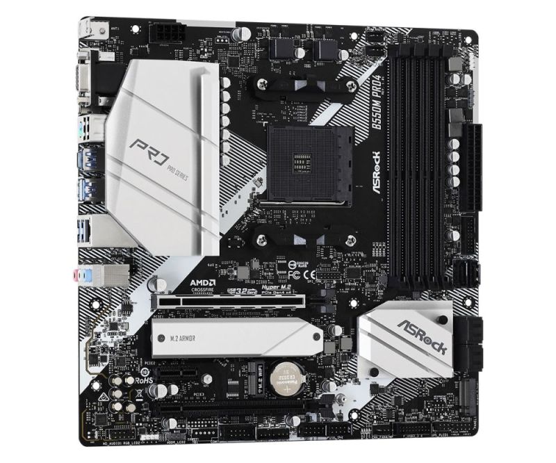 Материнська плата ASRock Socket AM4 (B550M Pro4)