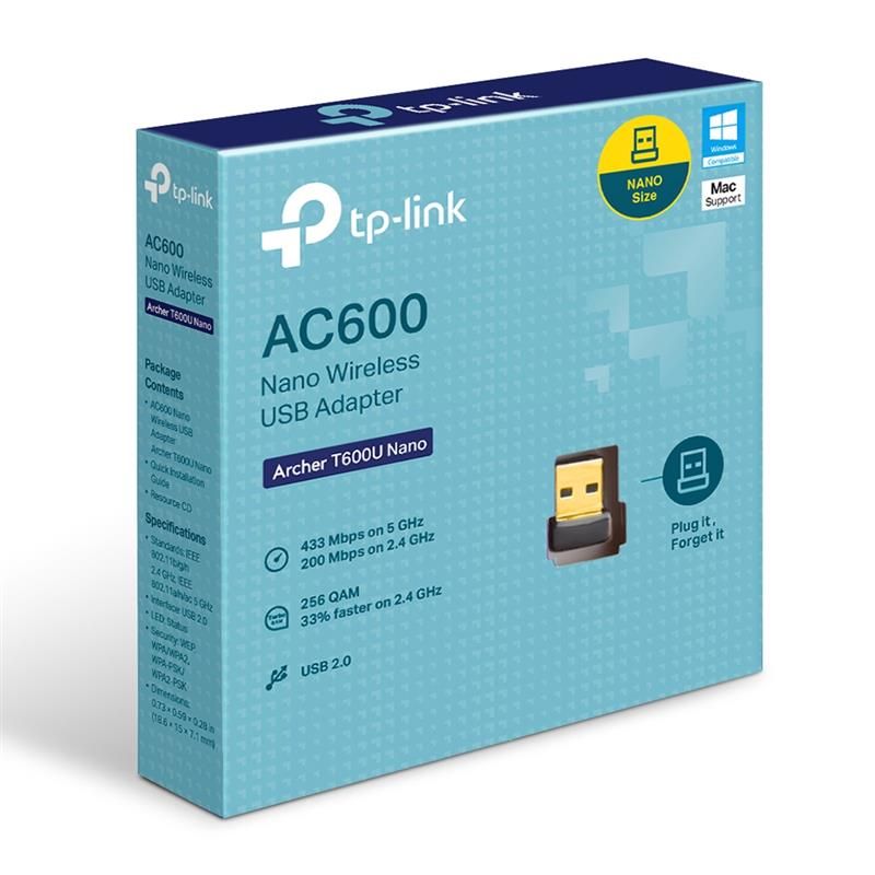 Бездротовий адаптер TP-Link (Archer T600U Nano)
