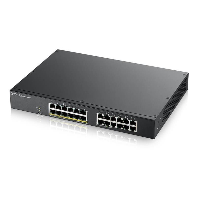 Коммутатор ZYXEL GS1900-24EP (12xGE PoE, 12хGE, max POE 130W, WebSmart) (GS1900-24EP-EU0101F)