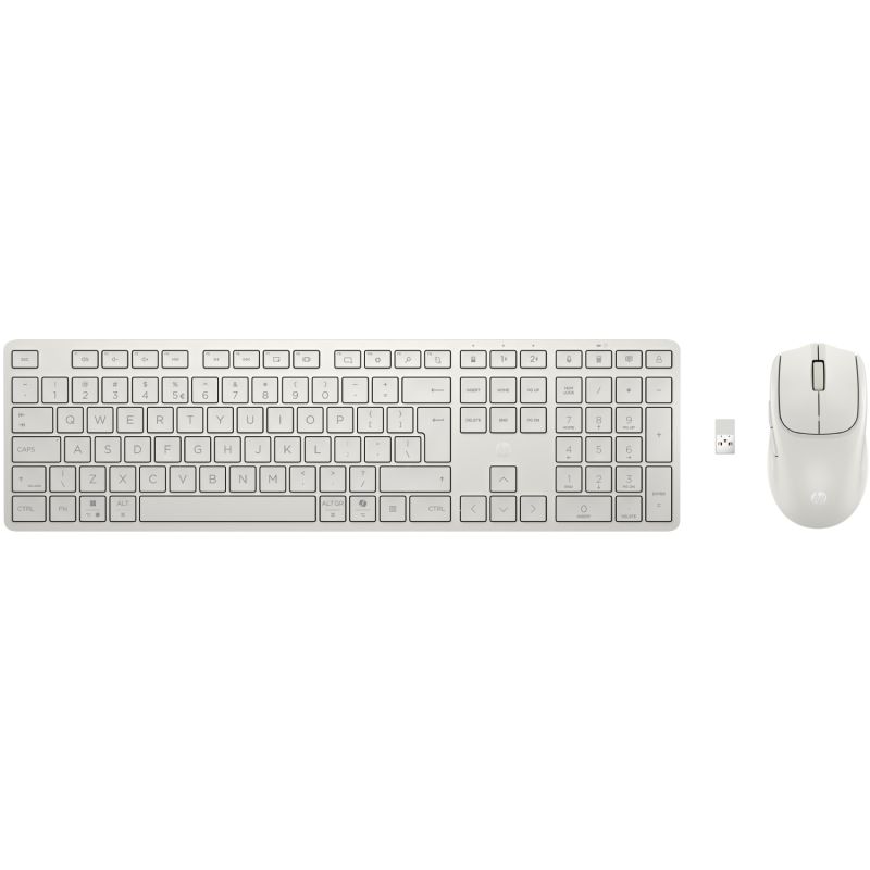 Комплект бездротовий HP 490C мишка і клавіатура Multi-Device Dual-Mode з підставкою, білий (BE1M5AA)