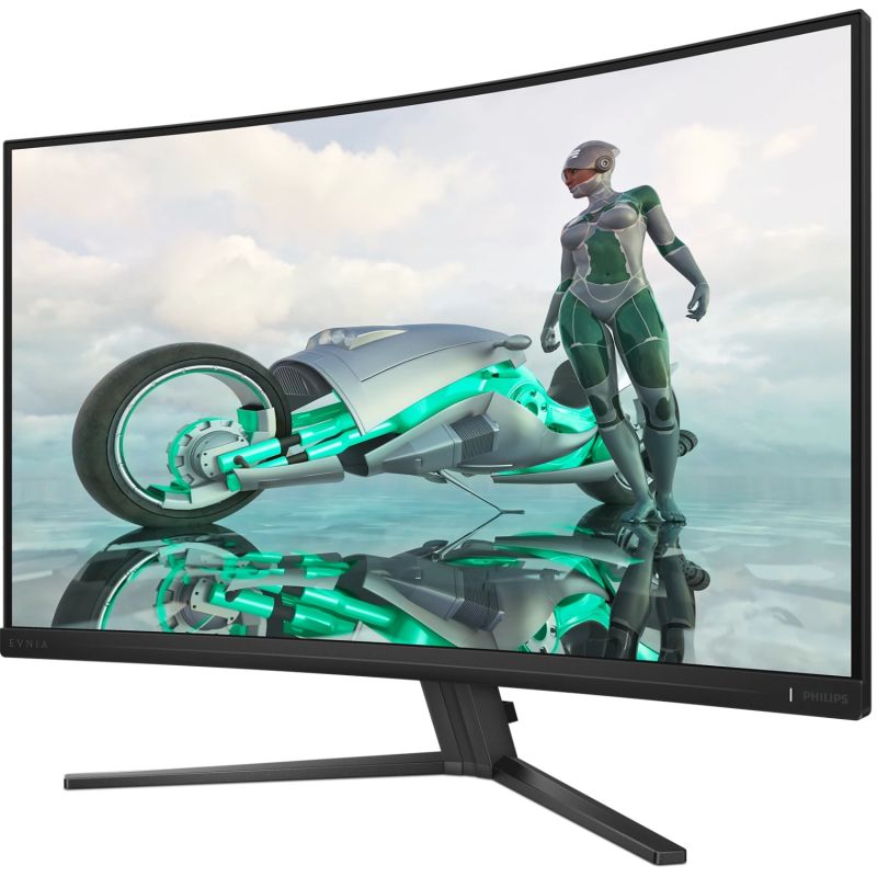 TFT 31.5" Philips 32M2C3500L, QHD, Fast VA, 180hz, вигнутий, 2хHDMI, DP, темно-сірий (32M2C3500L/00)