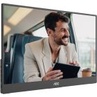 TFT 15.6" AOC 16T20E2, IPS, HDMI, USB- C, колонки, чорний (16T20E2)