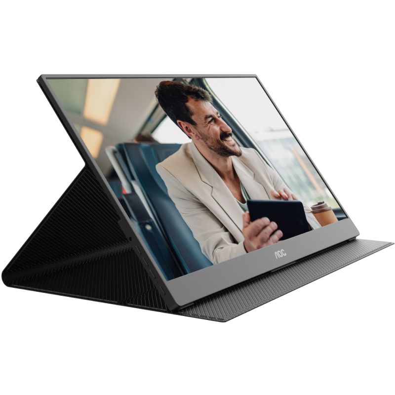 TFT 15.6" AOC 16T20E2, IPS, HDMI, USB- C, колонки, чорний (16T20E2)