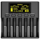 Зарядний пристрій LiitoKala Lii-S6, 6x(Lion/LiFePO4/NiMH/NiCd), Auto Polarity, Display+CAR charger (Lii-S6+CAR charger)