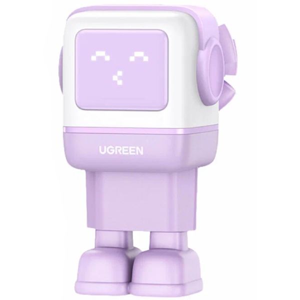 Зарядний пристрій 3xUSB 65W (2xUSB-C+USB-A) Gan Robot tech Fast Charger Фіолетовий CD361 Ugreen (35291)