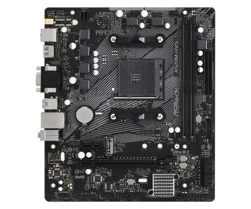 Материнська плата ASRock Socket AM4 (A520M-HVS)