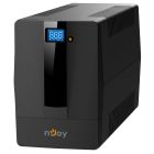 Джерело безперебійного живлення NJOY Horus Plus 1000 (PWUP-LI100H1-AZ01B), Lin.int., AVR, 4 x евро, USB, LCD, пластик (Horus Plus 1000 USB)